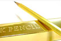 Gold plated pencil