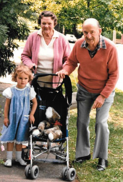 Betty and George Canet with their grand daughter Sophia.