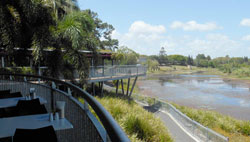 Side view of the cafe at Mackay Botanic Gardens.