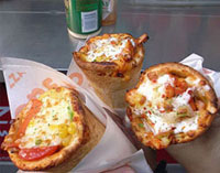 Pizza in a cone