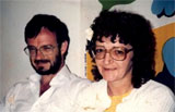 Diana (Mann) Kupke and her brother, Dale Mann, in 1987.