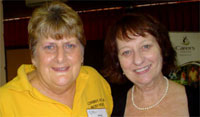 Judy from Alzheimers Australia Mackay Region Inc and guest speaker Fiona Millard