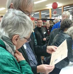 Students from earlier years at the open day at Brighton Secondary College in Melbourne.