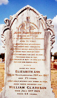 John Montgomery born in 1815 in Ireland, and Elizabeth Sandilands born in Harrow on the Hill in 1829.