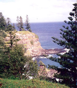 Cove at Norfolk Island.