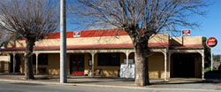 The Tallygaroopna Hotel before it burned down.