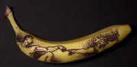 Tattoo in a banana