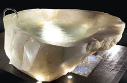 Diana Kupke sighs over this quartz bath worth more than a million dollars
