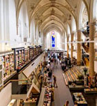 A church transformed into a bookshop