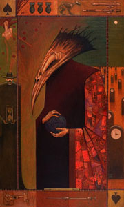 Painting, Deathbird, by Grant Fuhst