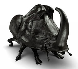Rhinoceros beetle chair by Maximo Riera