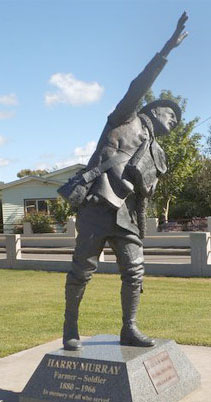 Statue of Harry Murray.