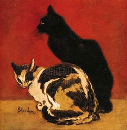 Cats painted by Alexandre Steinlen