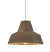 Disposable lamp made from compressed earth