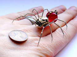 spider made from watch parts
